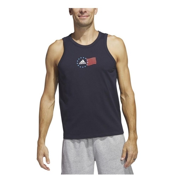 NWT Adidas American Flag Graphic Tank-Size Small/Men’s, shirt - Picture 5 of 7